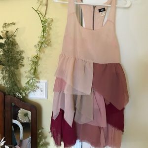 Pink ruffle dress